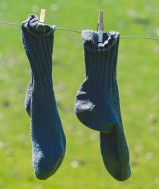  Gedragen (sport)sokken, enkelsokjes en/of kousjes 